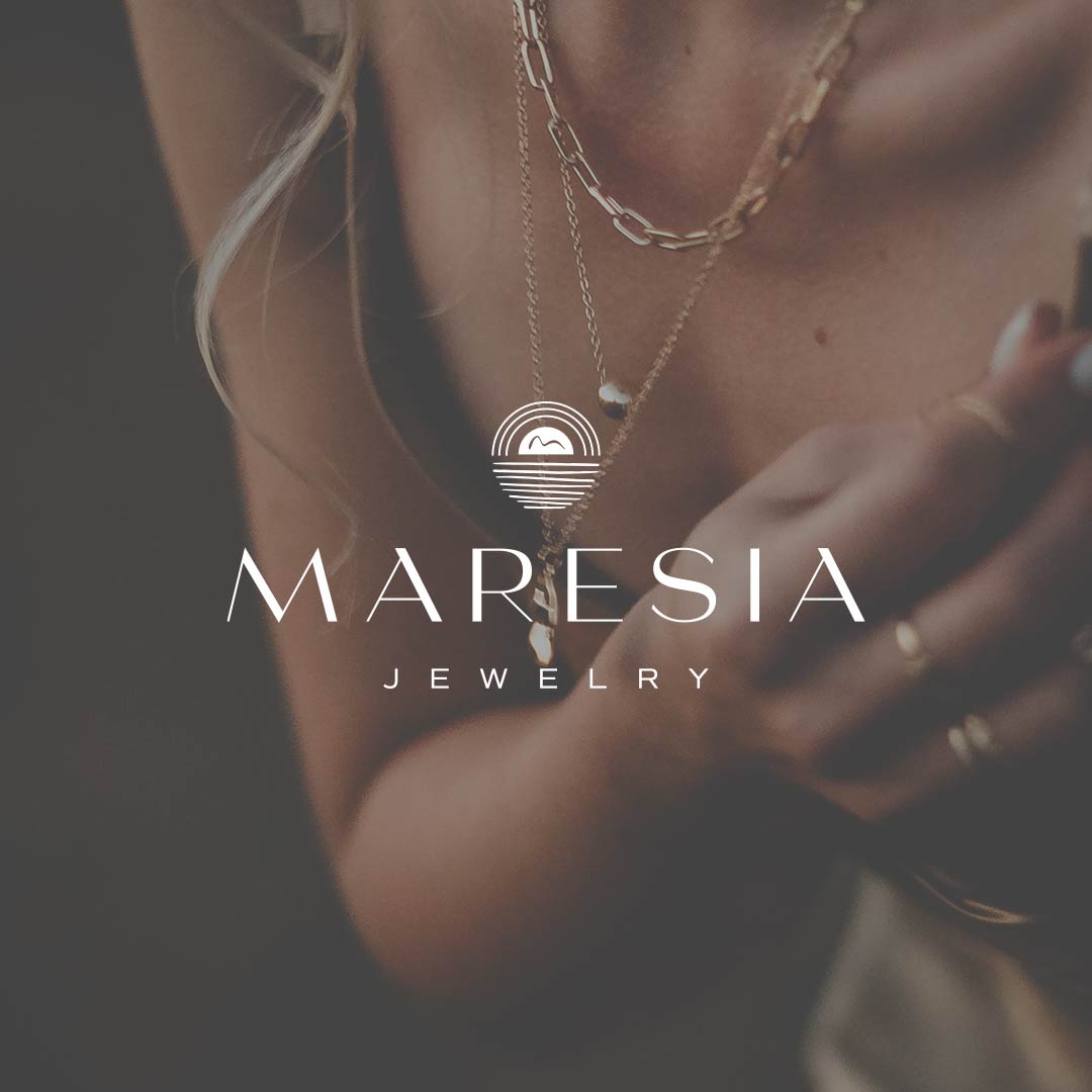 Maresia jewelry Sun Logo Design