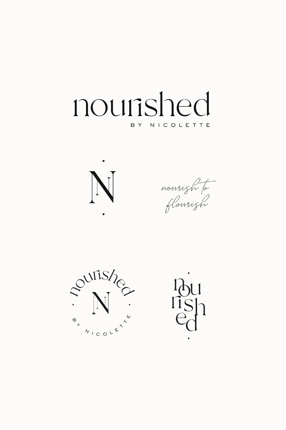 Modern nutrition logo design and Brand Identity
