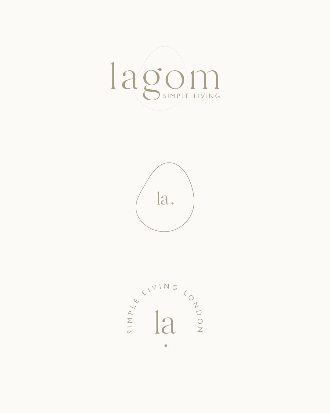 Lagom | premade logos for yoga brand