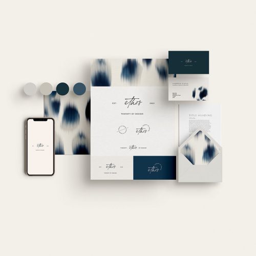 Modern semi-custom brand design kit